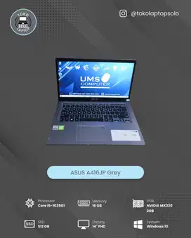 ASUS A416JP INTEL CORE I5 1035G1 Ram 16GB SSD 512GB MX330