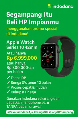 Promo cicilan tanpa kartu kredit apple watch S10 42mm promo 0%