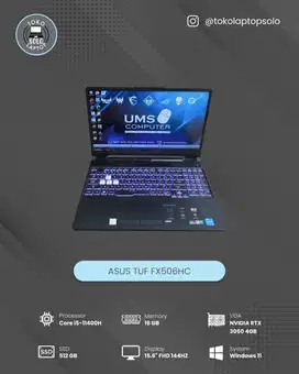 ASUS TUF FX506HC INTEL CORE I5 11400H Ram 16GB SSD 512GB RTX 3050
