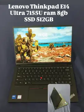 Lenovo Thinkpad E14 processor Ultra 7155U , Ram 8GB , SSD 512GB