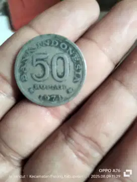 Koin logam Rp50 cendrawasih