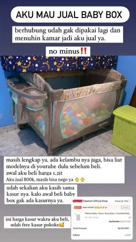 Kasur baby box second