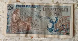 Uang kuno 2 1/2 rupiah