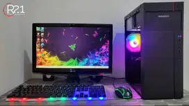 KOMPUTER CPU GAMING EDIT INTEL CORE I5 RAM 8GB FULL SET MONITOR