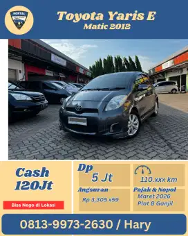 DP 5 jt saja Yaris E matic 2012