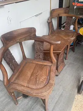 Meja & Bangku Jati untuk Duduk Santai Teras