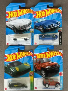 Hotwheels Real Car 4pcs