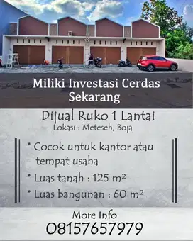 Ready Jual Cepat BU Ruko di Meteseh, Boja