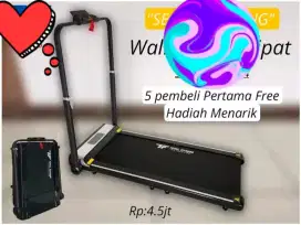 Alat olahraga Treadmil elektrik 2 in 1