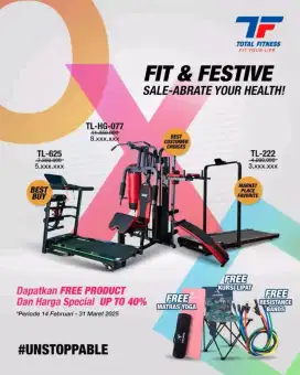 Alat olahraga Treadmil MULTY fungsi