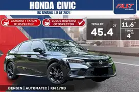 HONDA CIVIC RS 2021 SENSING TURBO 1.5 AT LOW KM.17RB PAJAK PANJANG#F2S