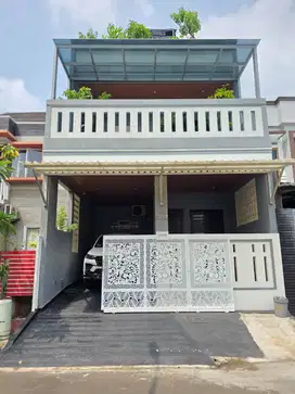 dijual rumah bersama perabot di perumahan metland cakung non cluster