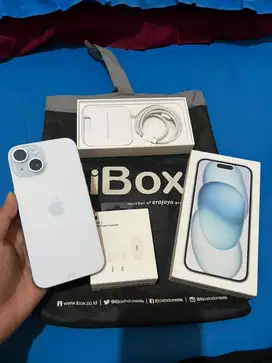 iPhone 15 128gb Blue iBox Garansi ON SAMPAI APRIL 2026