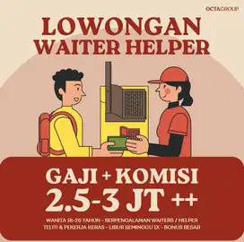LOWONGAN WAITER HELPER RESTO BAKMIE JAGA STAND COOK BSD GADING SERPONG