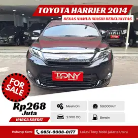 Panoramic Sunroof Toyota Harrier  AT 2014 Hitam