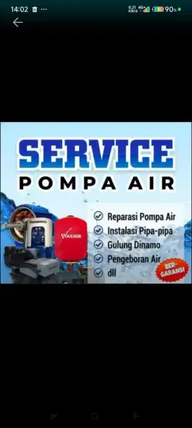 SERVICE PANGGILAN POMPA AIR { JETPUMP / SUBMERSIBEL / SUMUR BOR }
