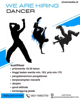 Lowongan Host Live (bukan jualan) & Dancer