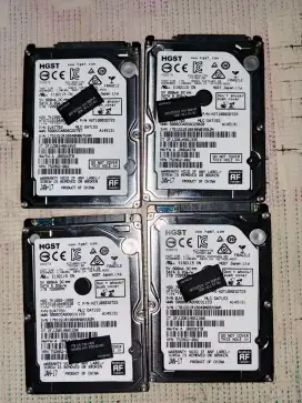 HDD 1tb merek hgst sentinel 100 bekas laptop