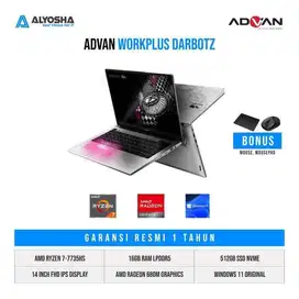 Laptop Advan x Darbotz WorkPlus R7