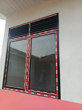 Pembuatan pintu kaca, jendela kaca, partisi kaca aluminium