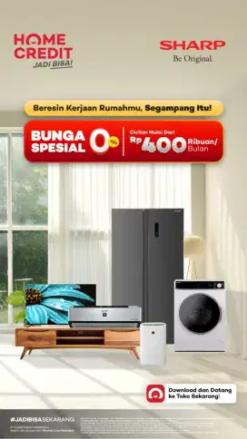 Yuk ada promo cicilan ringan untuk barang elektronik Keperluan Rumah