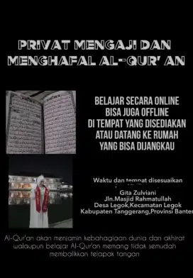 Privat Mengaji Dan Menghafal Al-Qur'an
