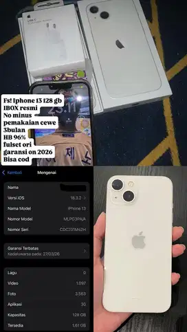 Jual Ip 13 Ibox Ori fullset