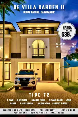 Rumah 2 Lantai De Villa Garden II Banyumanik Semarang