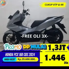 KREDIT MURAH HONDA PCX 160 CBS 2024 SEKEN ANGSURAN SANGAT TERJANGKAU