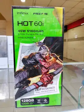 Infinix HOT 60i sleek black 6/128 garansi resmi 1 Tahun