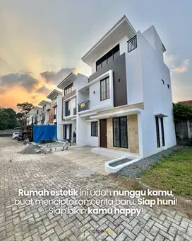 Rumah Mewah Posisi Pojok Samping Kolam Renang Di Serpong