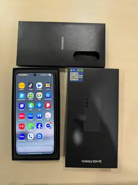 Samsung S24 FE Ram 8/256gb Black Fullset Ori Garansi SEIN s.d Okt 25