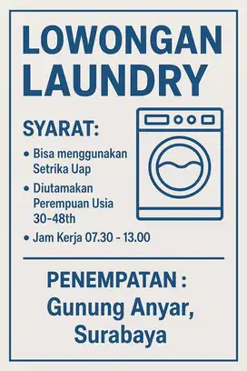 Lowongan Kerja Setrika Uap & Packing