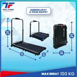 Walking / running pad bisa dilipat kecil seperti koper