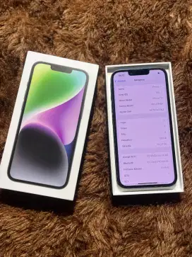 Dijual 14 128gb ibox, fullset original, minus dent di pojok body atas,