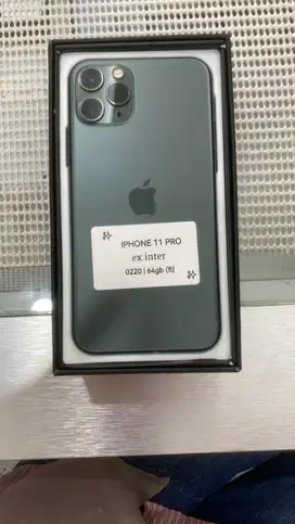 Iphone 11 pro 64gb ex inter Full set normal no minus