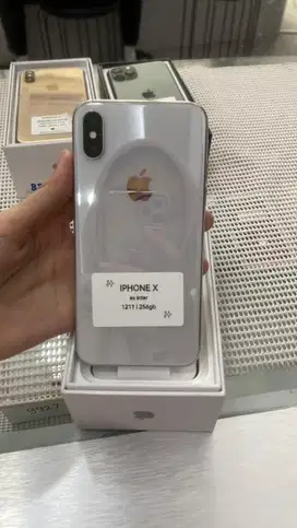 Iphone X 256gb ex inter full set normal no minus