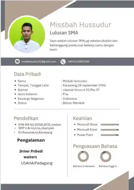 Saya sedang mencari kerja