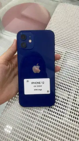 Iphone 12 ex inter 64gb full set normal no minus