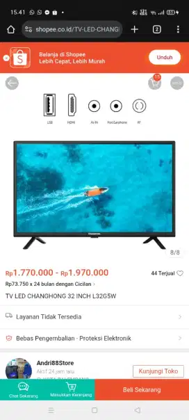 TV LED CHANGHONG DIGITAL 32IM SIAP PAKE HARGA PAS  BISA TT