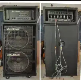 Ampli heat cabinet bass mesa Boogie bass 400+full tube+2x15 madein USA