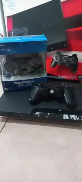 PS3 Slim 2000 Full Set Jual BU Banget