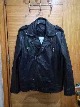 JAKET KULIT RAMONES SIZE XL