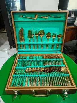 Set Sendok Thailand Antik – 144 Pcs Kuningan