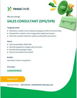 Lowongan Kerja Sales Agent