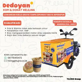 Dicari Rider Kopi Keliling / Mobile Barista