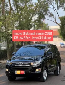 KM low 52rb - innova G manual bensin 2018 pk an 2019 inova murah
