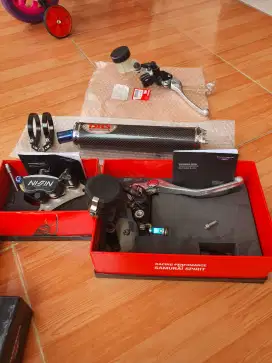 Master Nx4, master nissin radial, kaliper nissin,silencer dbs carbon