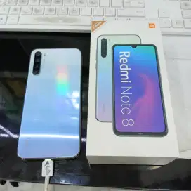 2nd redmi note 8 4\64 lengkap normal