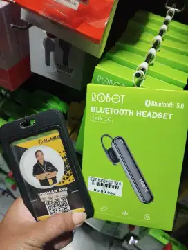 HEADSET BLUETOOTH ROBOT TALK 10 | ATLANTIS DAHSYAT
